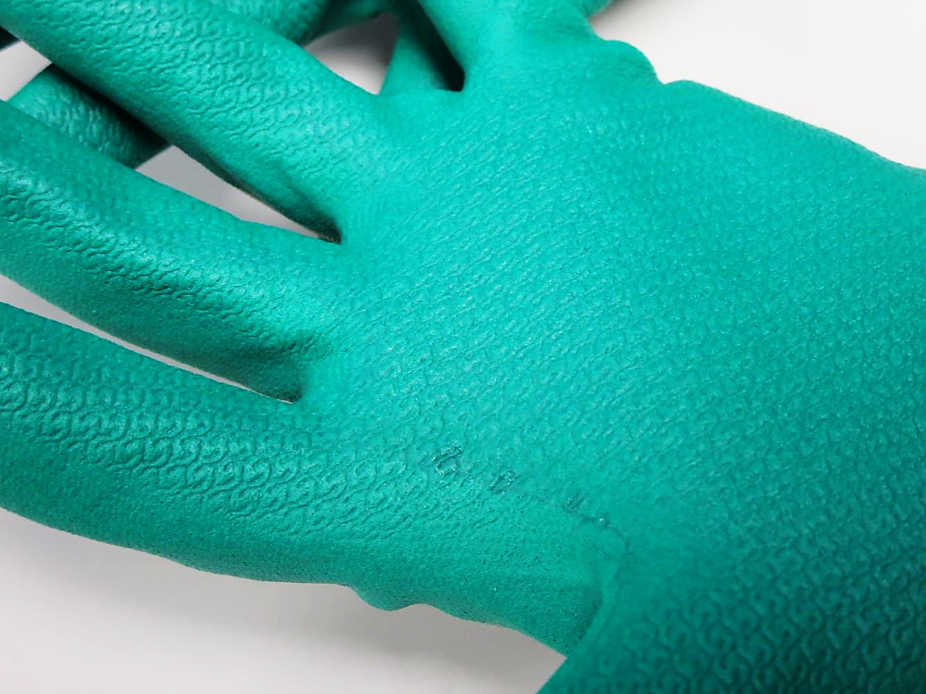Showa® 383 Biodegradable Multi-Purpose Work Gloves with Green Waffle Pattern Microporous EBT Nitrile Coating 